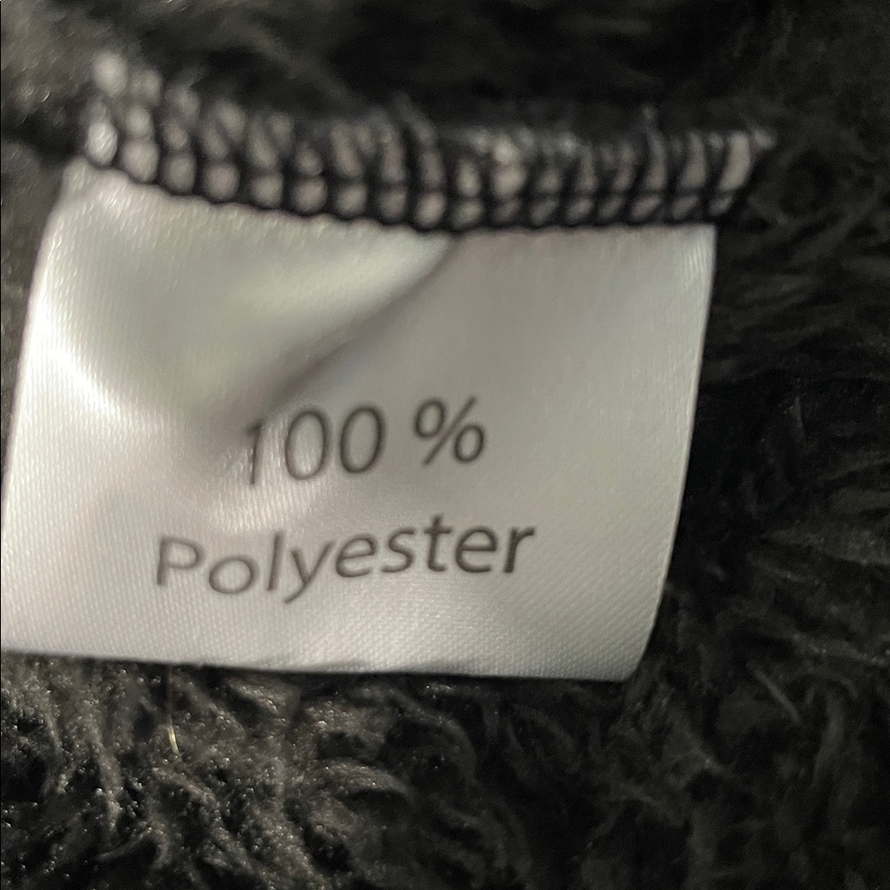 PRICE CUT!!  Black Furry Sweatshirt with Paw Print - Picture 5 of 5